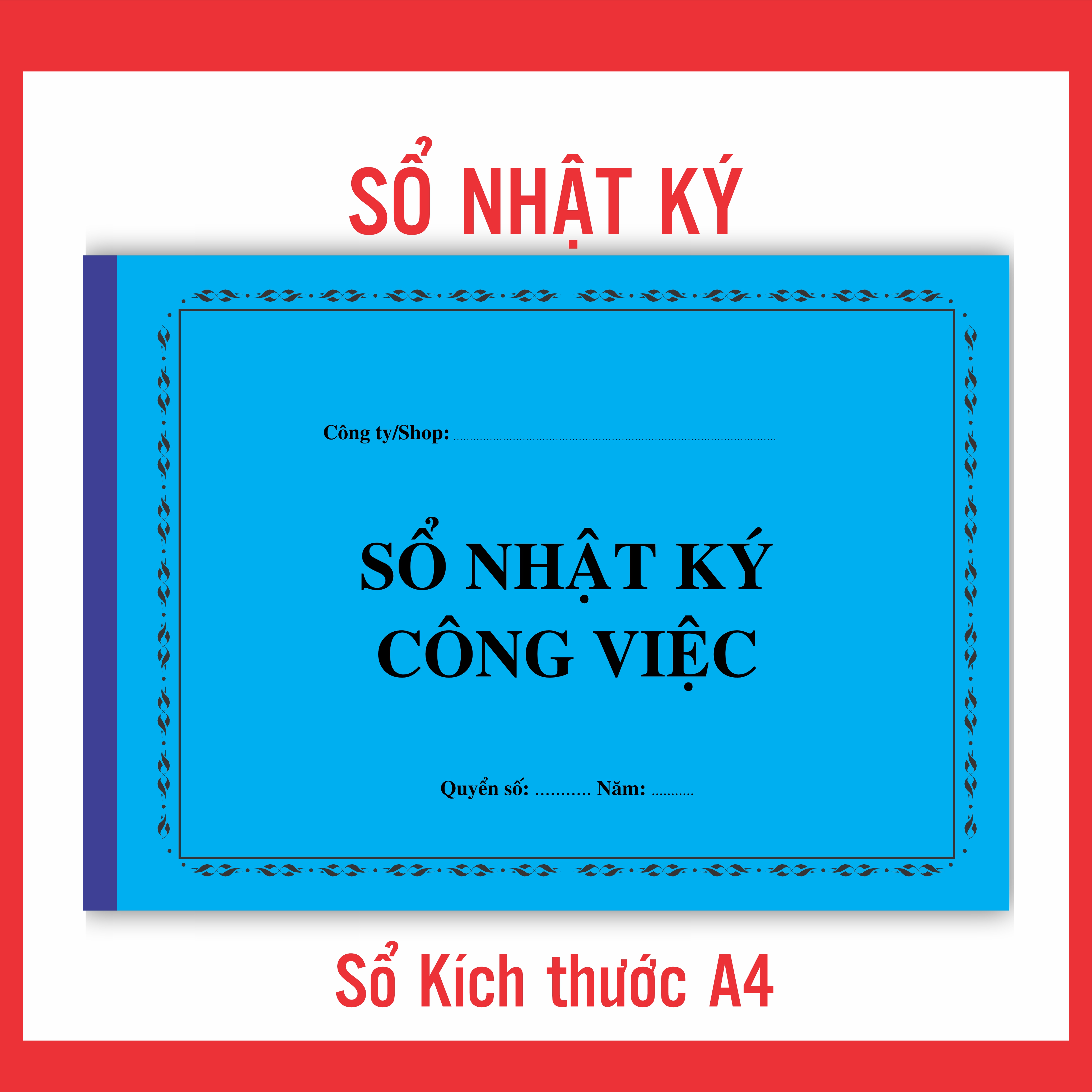 Sổ nhật ký công việc cho spa, shop, cửa hàng