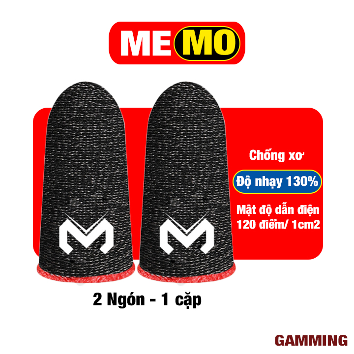 [THẾ HỆ MỚI] Găng tay chơi Memo Wasp Feelers siêu nhạy, siêu co dãn, siêu mỏng nhẹ như chơi tay trần đeo được cả ngón cái và ngón trỏ - Găng tay chơi game - Ngón tay chơi game