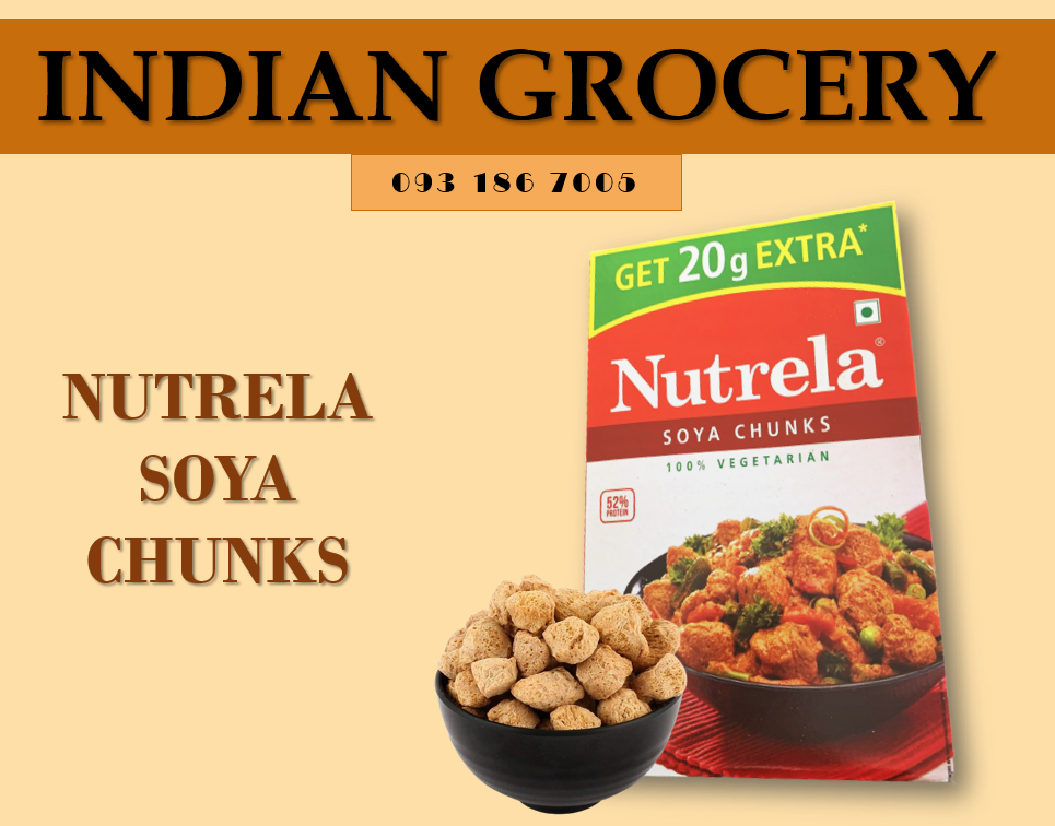 Bột đậu nành dạng viên - nutrela soya chunks 220 gam