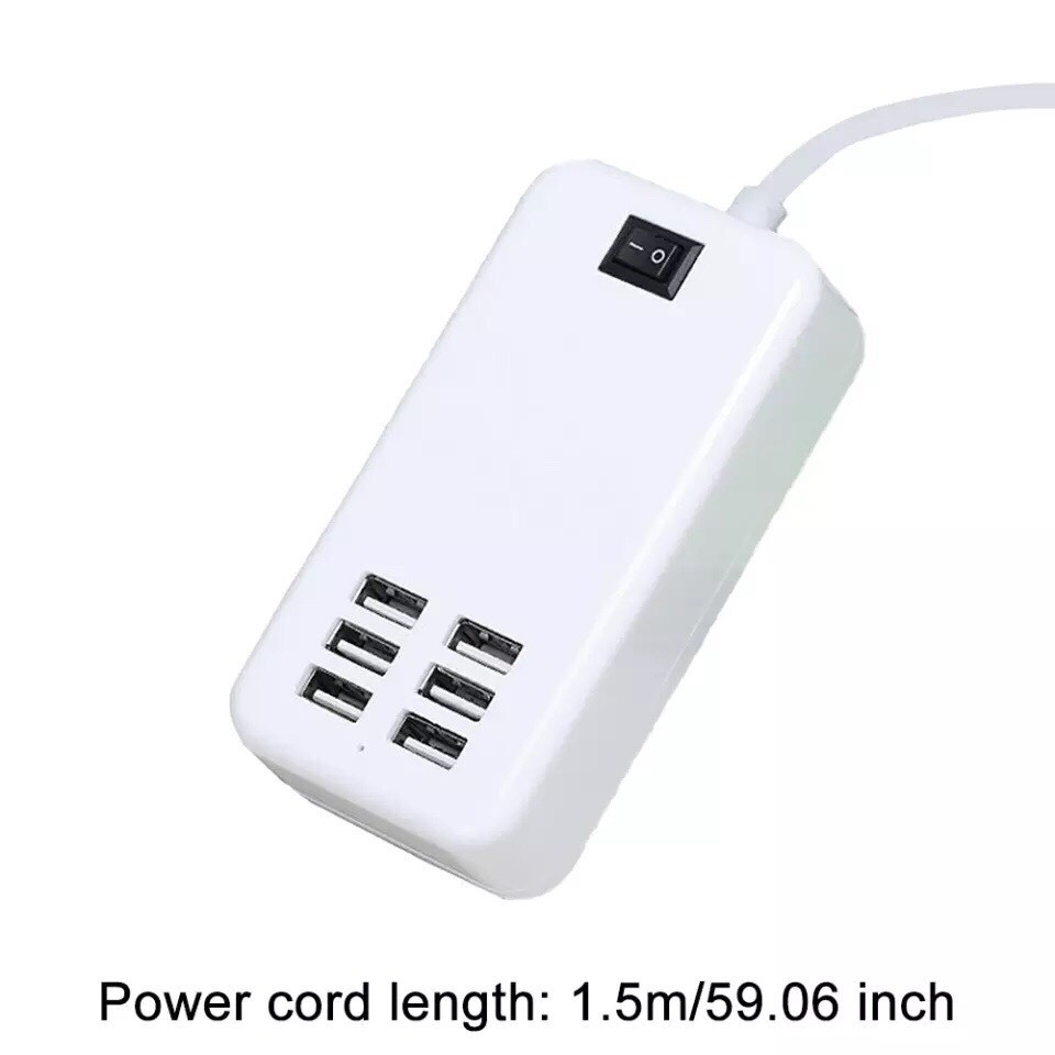 Ổ cắm usb 6 cổng dây điện dài 1.5m