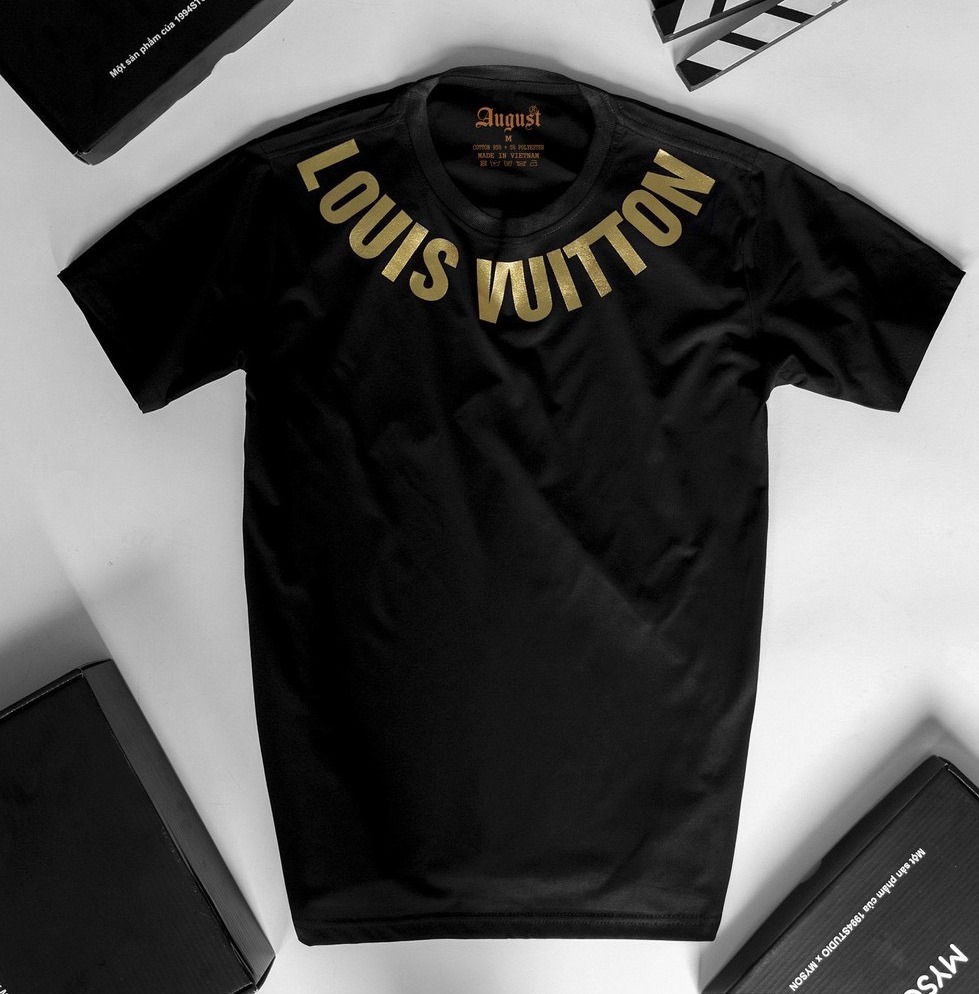Phương Luxury  Áo Thun Tay Lỡ In Nhũ Vàng Cotton 75% Form Rộng Unisex Nam Nữ Rẻ Đẹp HaiHaiShop, Ken T-Shirt. L2