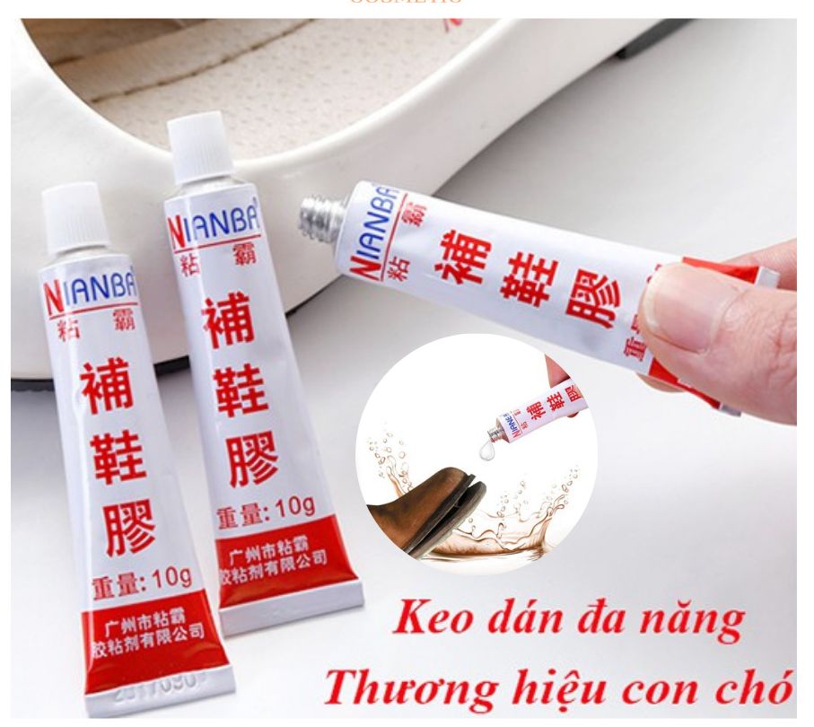 Keo dán giày dép siêu dính hiệu con chó 10g