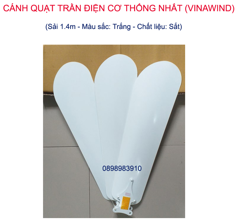 Cánh quạt trần Điện cơ thống nhất Vinawind QT1400S (Sắt)