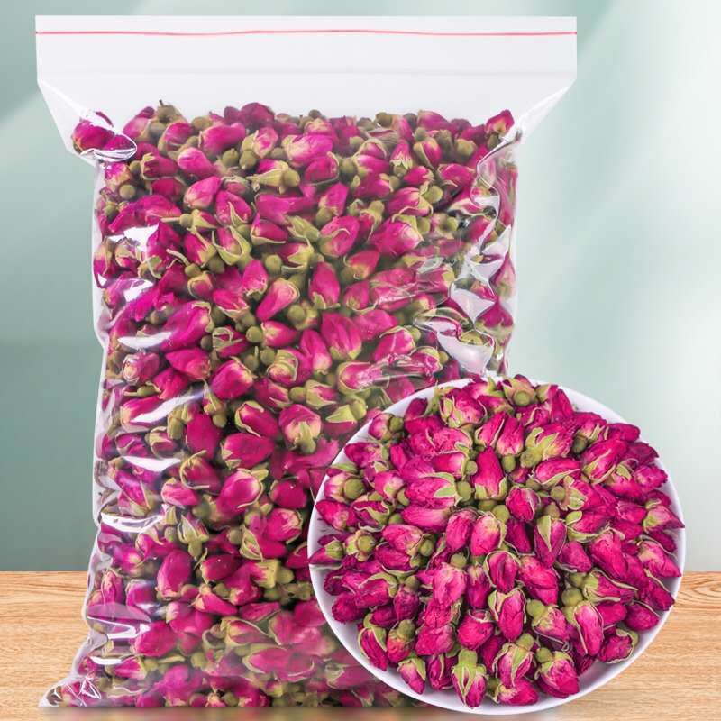Trà hoa hồng đỏ sấy khô, túi 500g nguyên bông không vụn