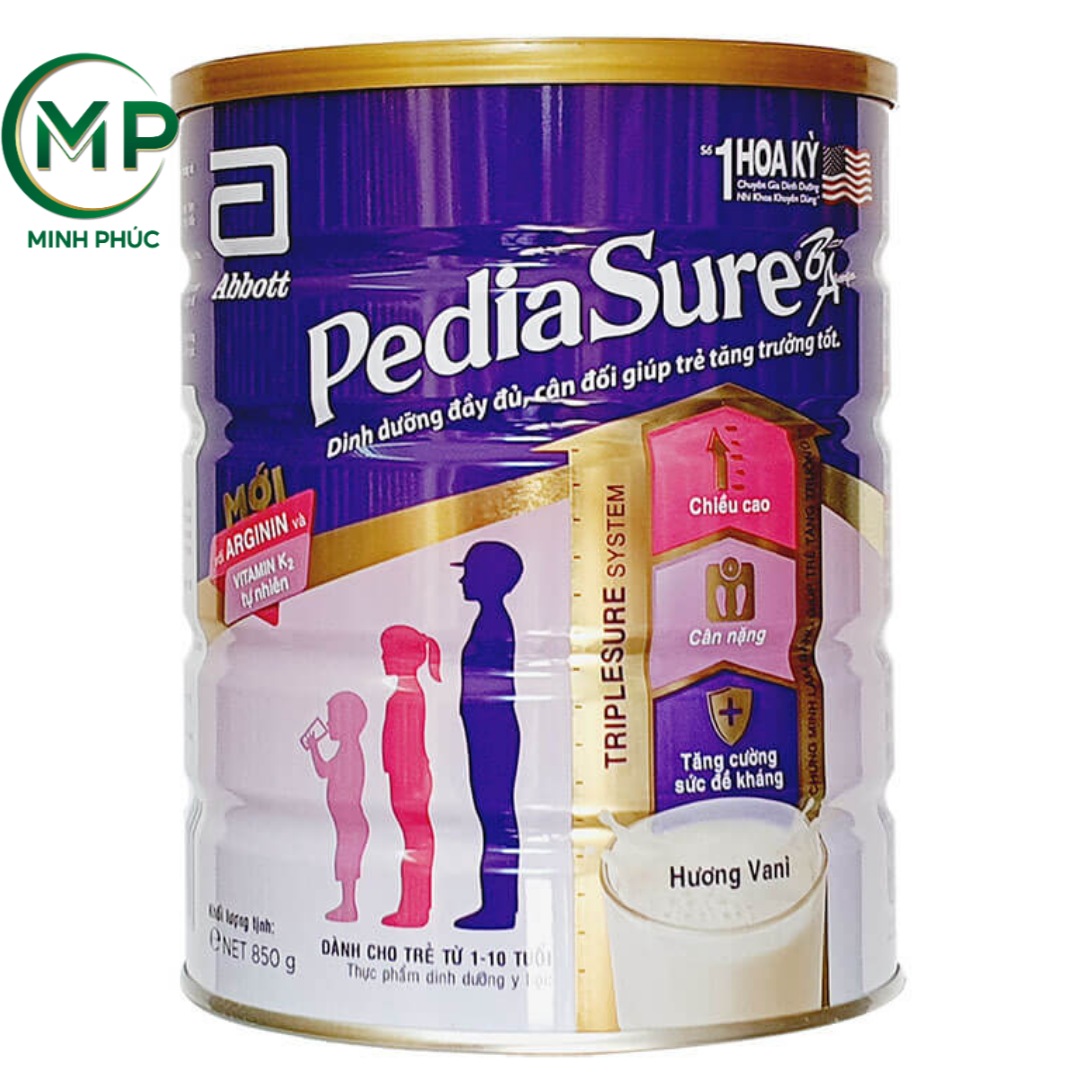 Sữa bột Pediasure B A hương vani 1.6kg HSD 11 2024
