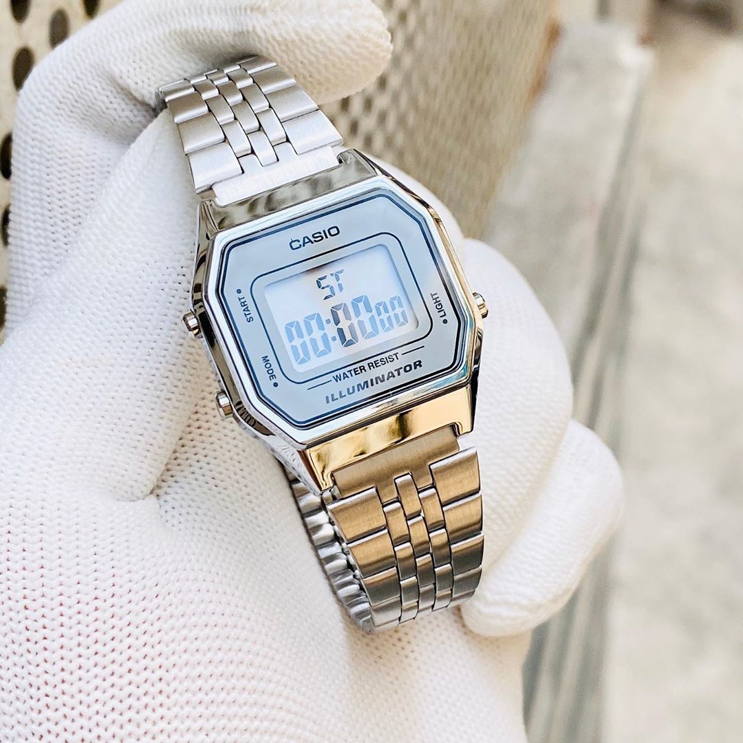 [Tặng box thiếc] Đồng hồ nữ Casio LA680 dây đeo thép không gỉ cổ điển , sang trọng , đẳng cấp