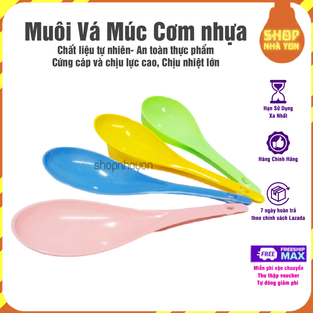 Muôi vá múc cơm nhựa - muỗng muôi múc cơm, bới xới cơm. dụng cụ nhà bếp thiết yếu mọi gia đình. vá cơm nhựa dễ sử dụng, vệ sinh an toàn cho sức khoẻ