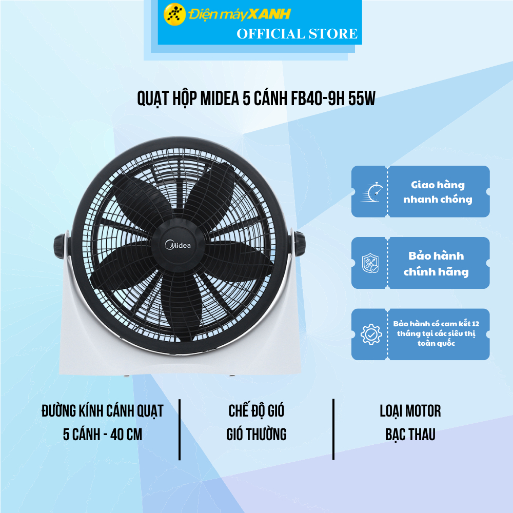 Quạt hộp midea fb40-9h
