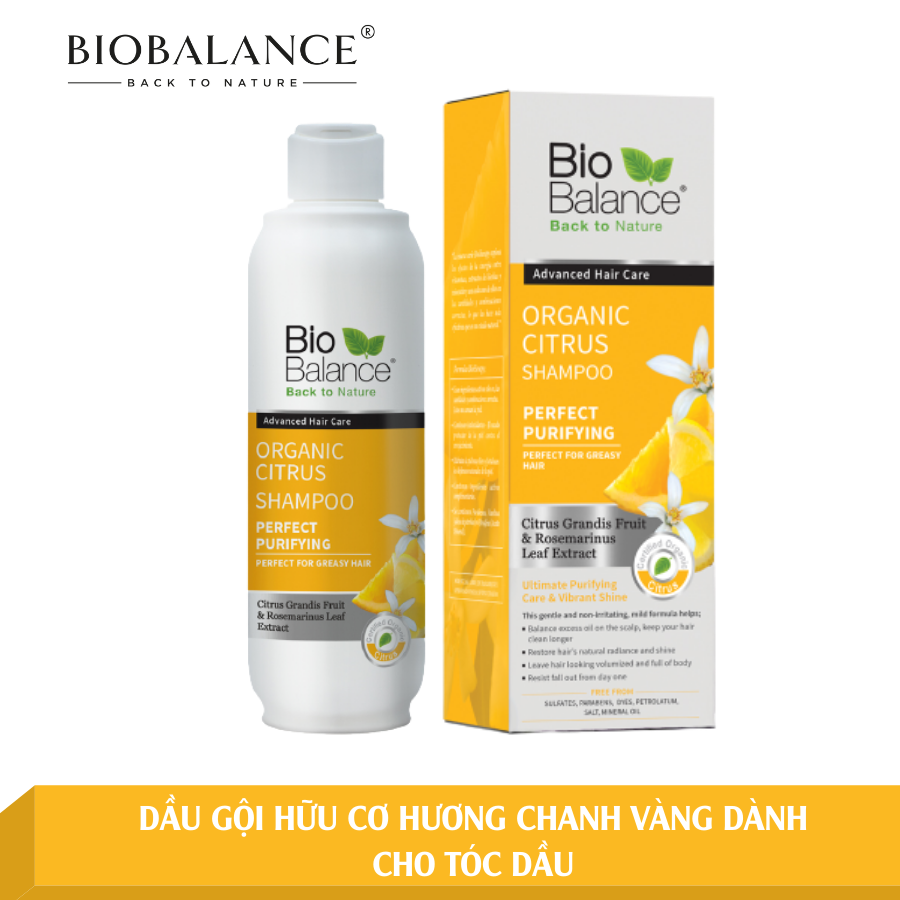 Dầu gội - xả hữu cơ chống rụng và kích thích mọc tóc bio balance organic 330ml - auth