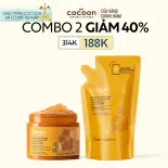 COMBO 1 hũ Tẩy da chết cơ thể đường thốt nốt An Giang Cocoon 200ml + 1 Túi refill tẩy da chết đường thốt nốt 200ml