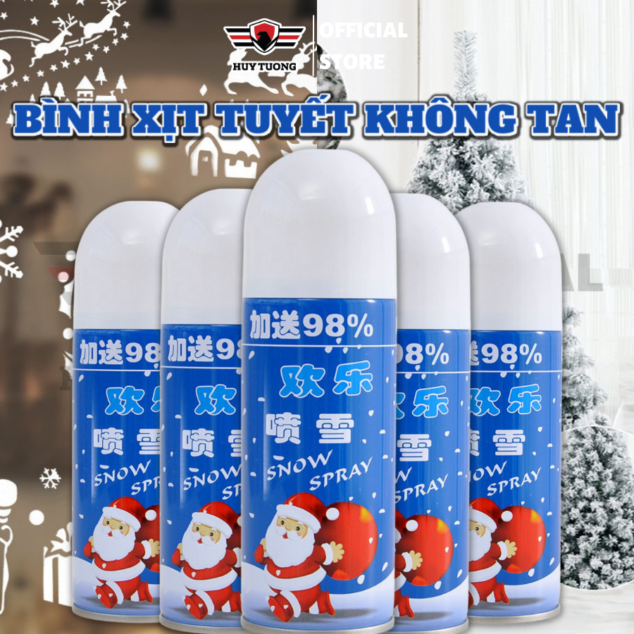 Bình xịt tuyết trắng trang trí noel không tan, bình xịt tạo tuyết sinh nhật, giáng sinh