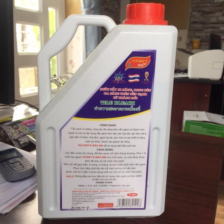 Nước tẩy rửa xi măng 2l cực mạnh đánh bay vết ố vết bẩn - dùng trên mọi nền nhà nền gạch