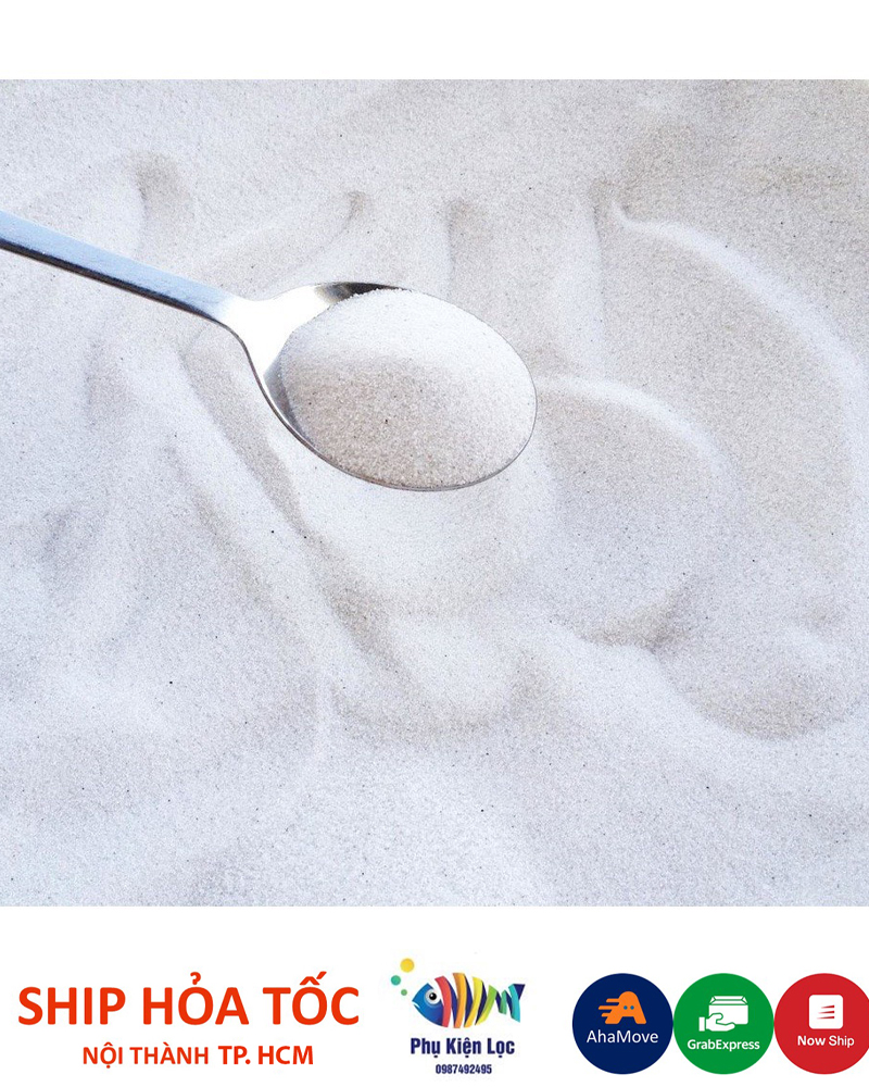 1kg cát trắng biển thiên nhiên- cát trắng mịn trang trí bể cá-phụ kiện trang trí tiểu cảnh