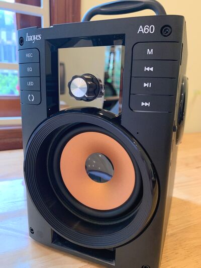 Loa karaoke xách tay, Thiết bị kết nối bluetooth cho amply, Loa Bluetooth Karaoke Công Suất Lớn A60, Công nghệ Bluetooth 5.0, Thiết Kế Nhỏ Gọn