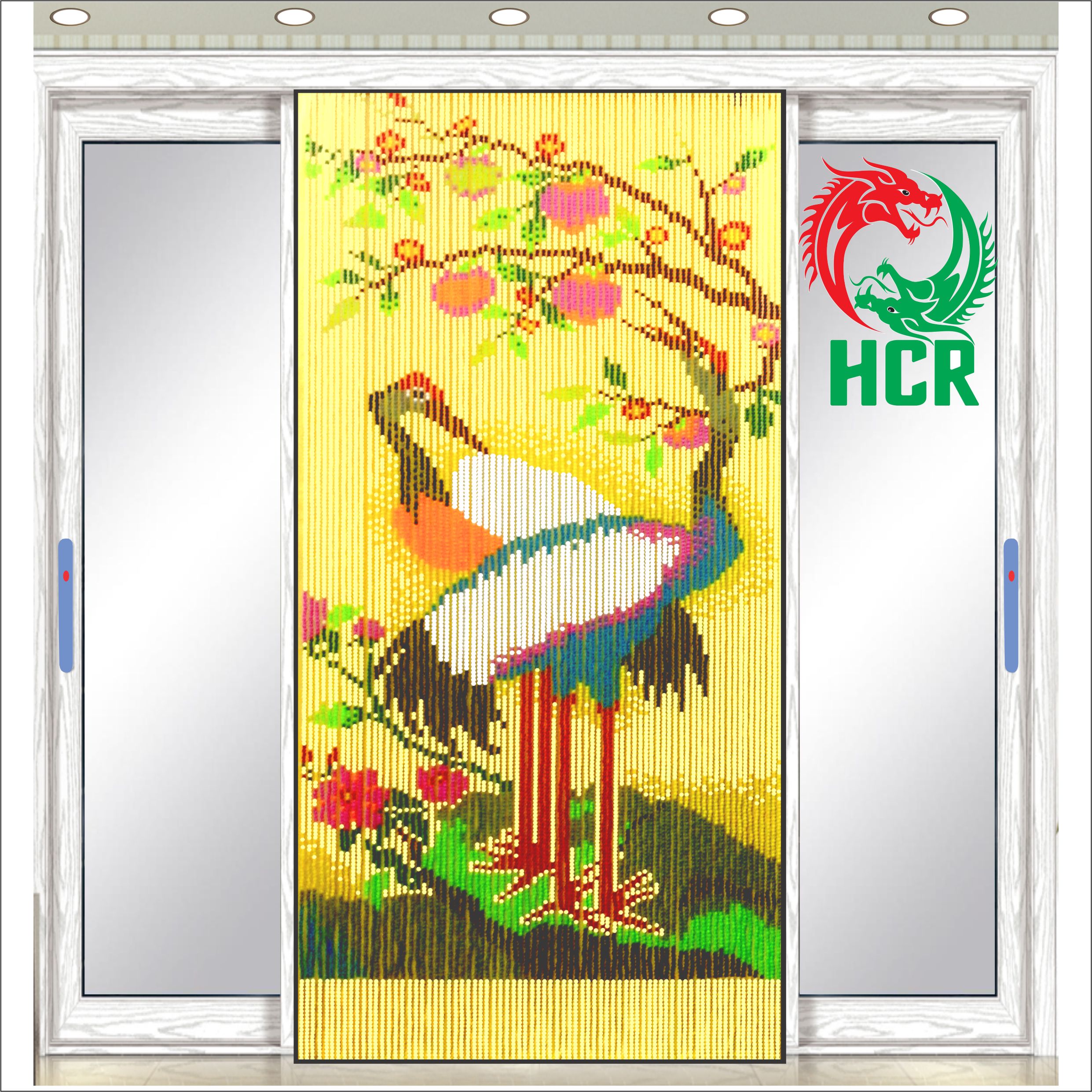 Màn hạt nhựa - Công ty Hai Con Rồng - Code 820 Hạc Chân Đỏ