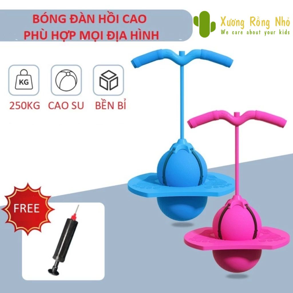 Bóng Nhảy Tăng Chiều Cao Có Tay Cầm Cho Bé, Đồ Chơi Vận Động Thăng Bằng, Tập Thể Dục Trong Nhà & Ngoài Trời