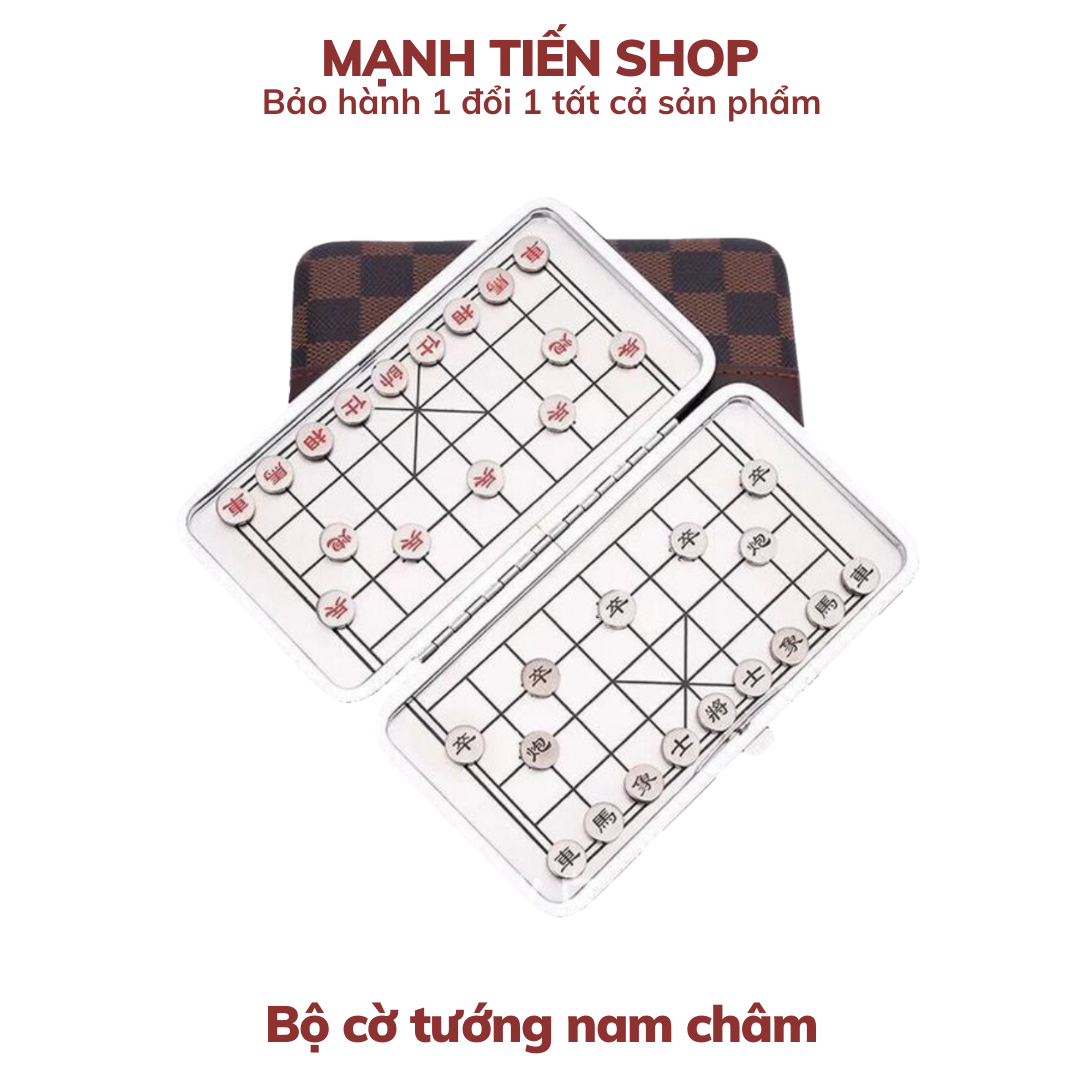 Bộ cờ tướng , cờ vua nam châm mini 2 mặt thiết kế nhỏ gọn bỏ túi - Bàn cờ vua nam châm mini DTM Store