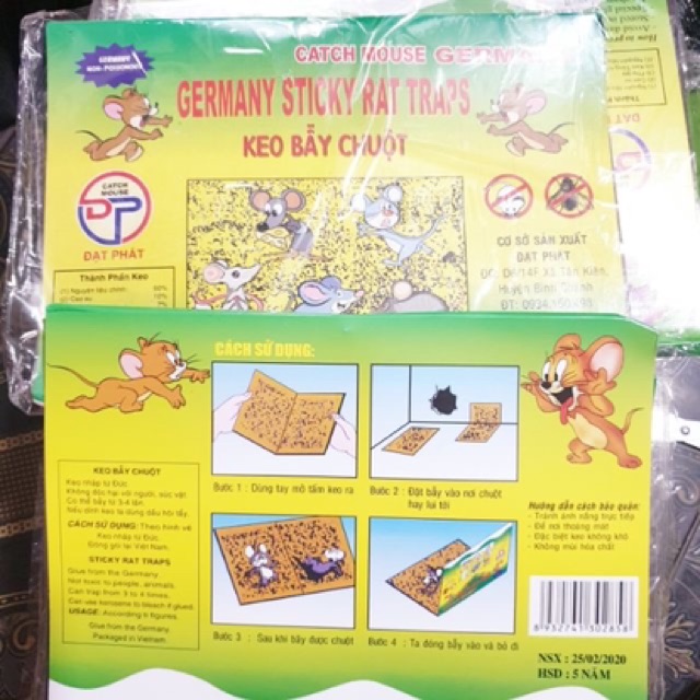 10 Miếng keo dính chuột siêu dính tái sử dụng nhiều lần giá rẻ