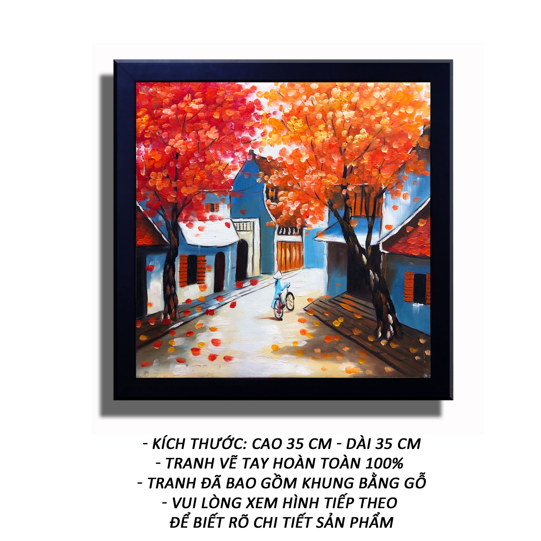 Tranh treo tường - lối cũ ta về 01 - tranh minh hiền