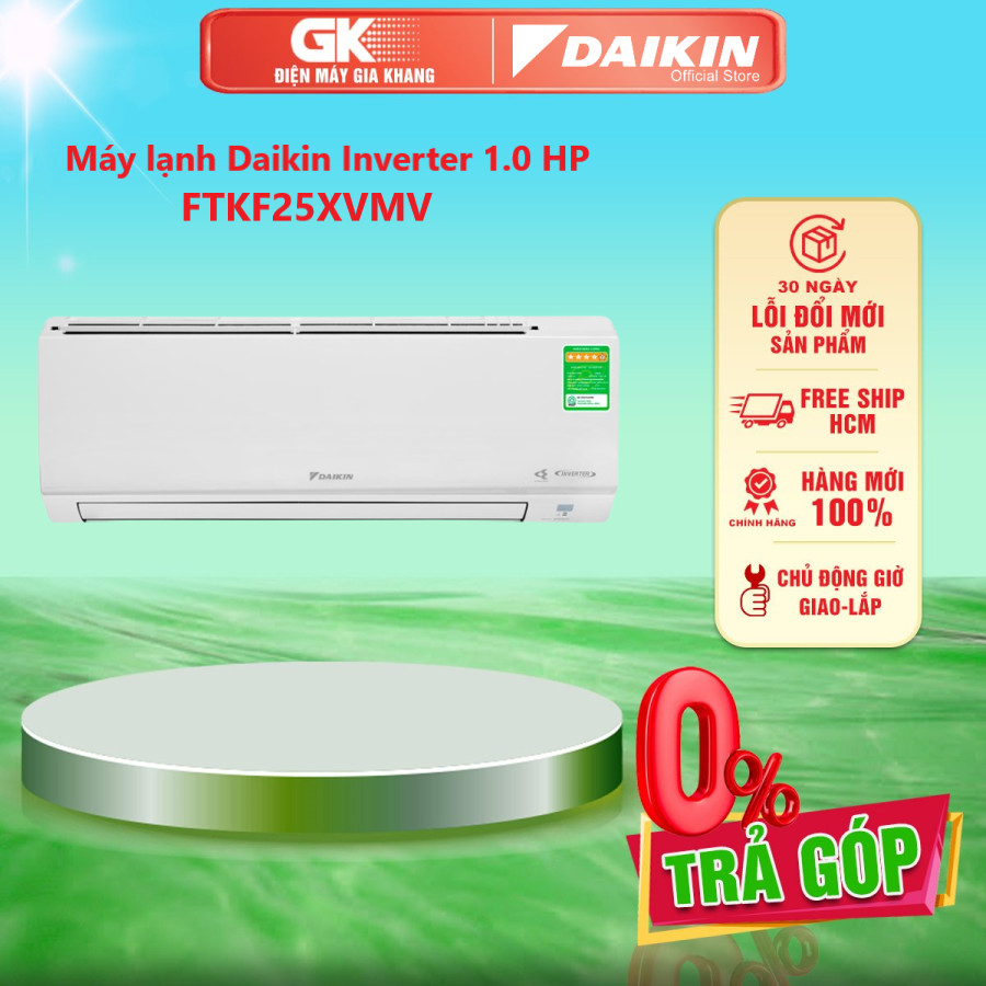 Máy lạnh daikin inverter 1.0 hp ftkf25xvmv - giao toàn quốc - freeship hcm
