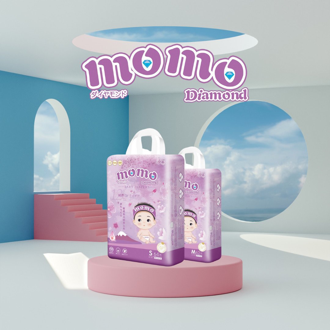 Combo 1 bịch bỉm tã dán/quần momo diamond/momotaro xuất nhật đủ size