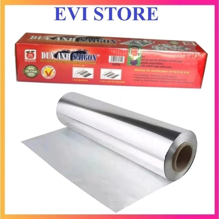 Giấy bạc nhôm nướng thực phẩm DUY ANH GF75 / Màng bọc bạc nướng 30cm duyanhsaigon