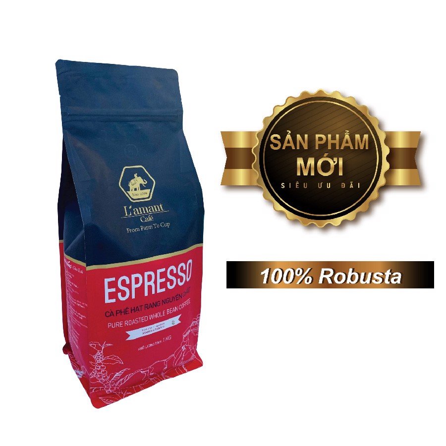 Cà phê hạt rang L’amant Espresso số 08 - L’amant No.08 Espresso Roasted Coffee