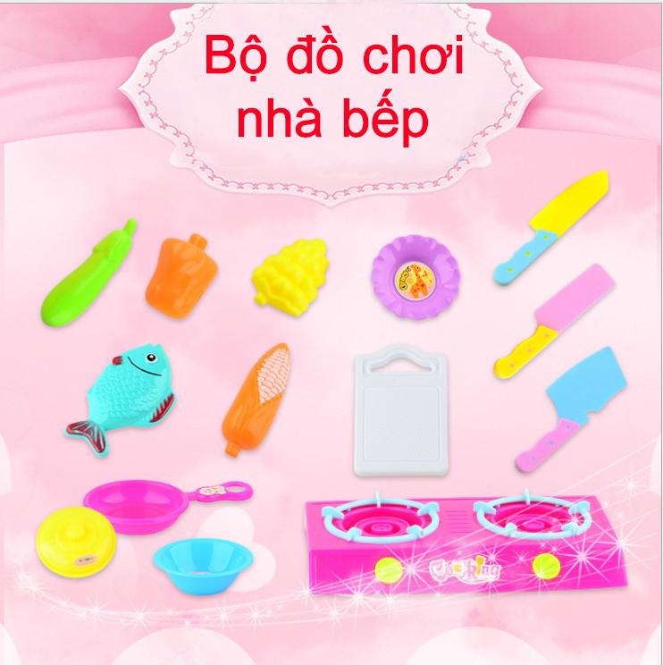 Bộ đồ chơi nấu ăn 14 món bằng nhựa nguyên sinh ABS an toàn cho bé yêu Diabrand