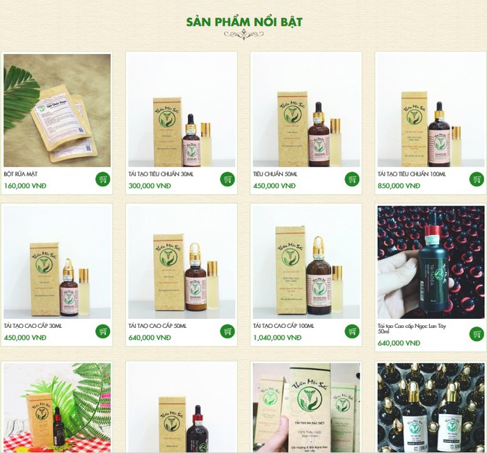 Thiên mộc sắc dòng tiêu chuẩn 30ml 50ml 100ml