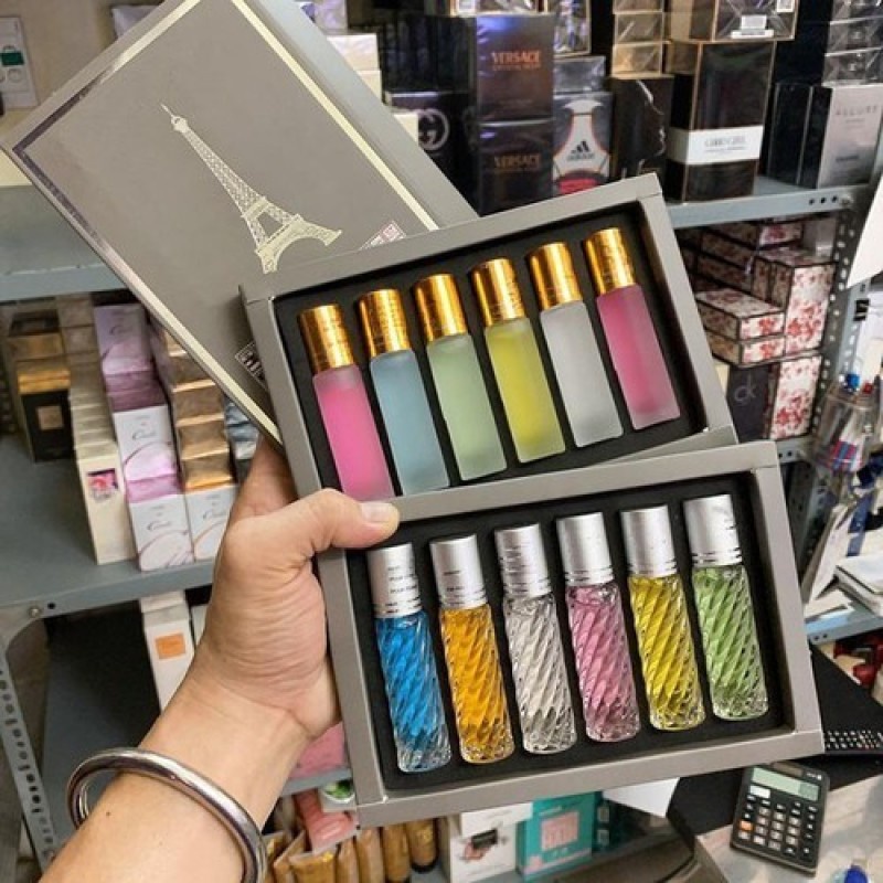 Set 6 chai nước Hoa Pháp mini nam nữ ( Dạng Lăn )