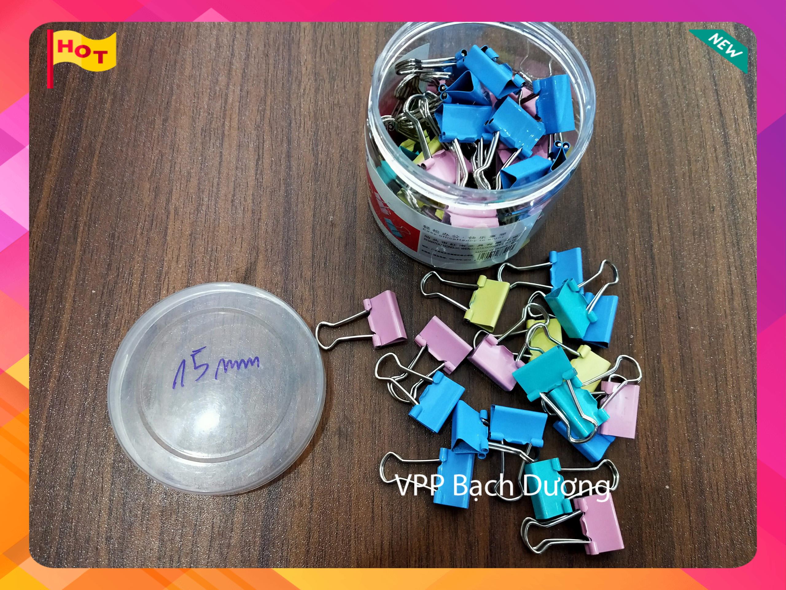 Kẹp bướm màu 15mm - lon - sơn tĩnh điện