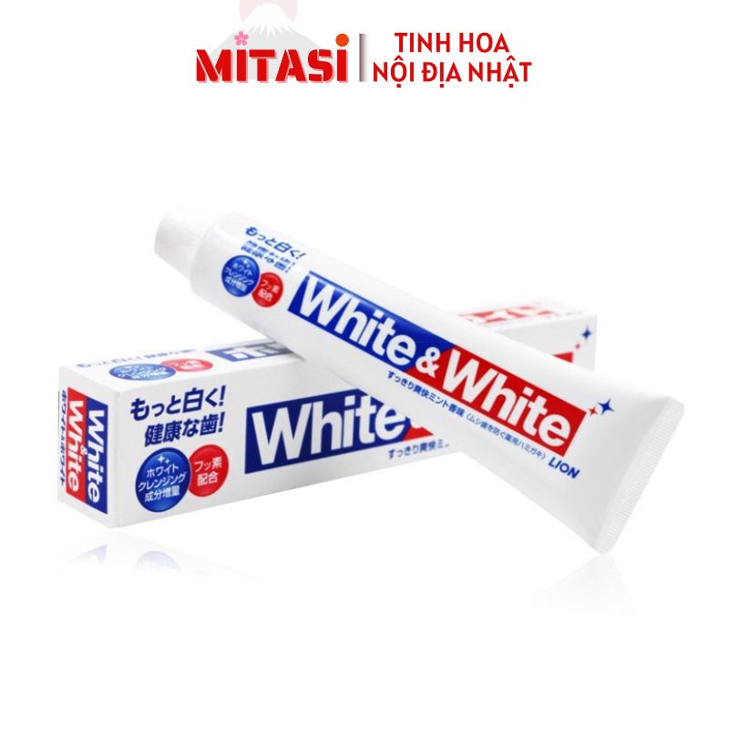 Kem đánh răng làm trắng Lion White & White 150g
