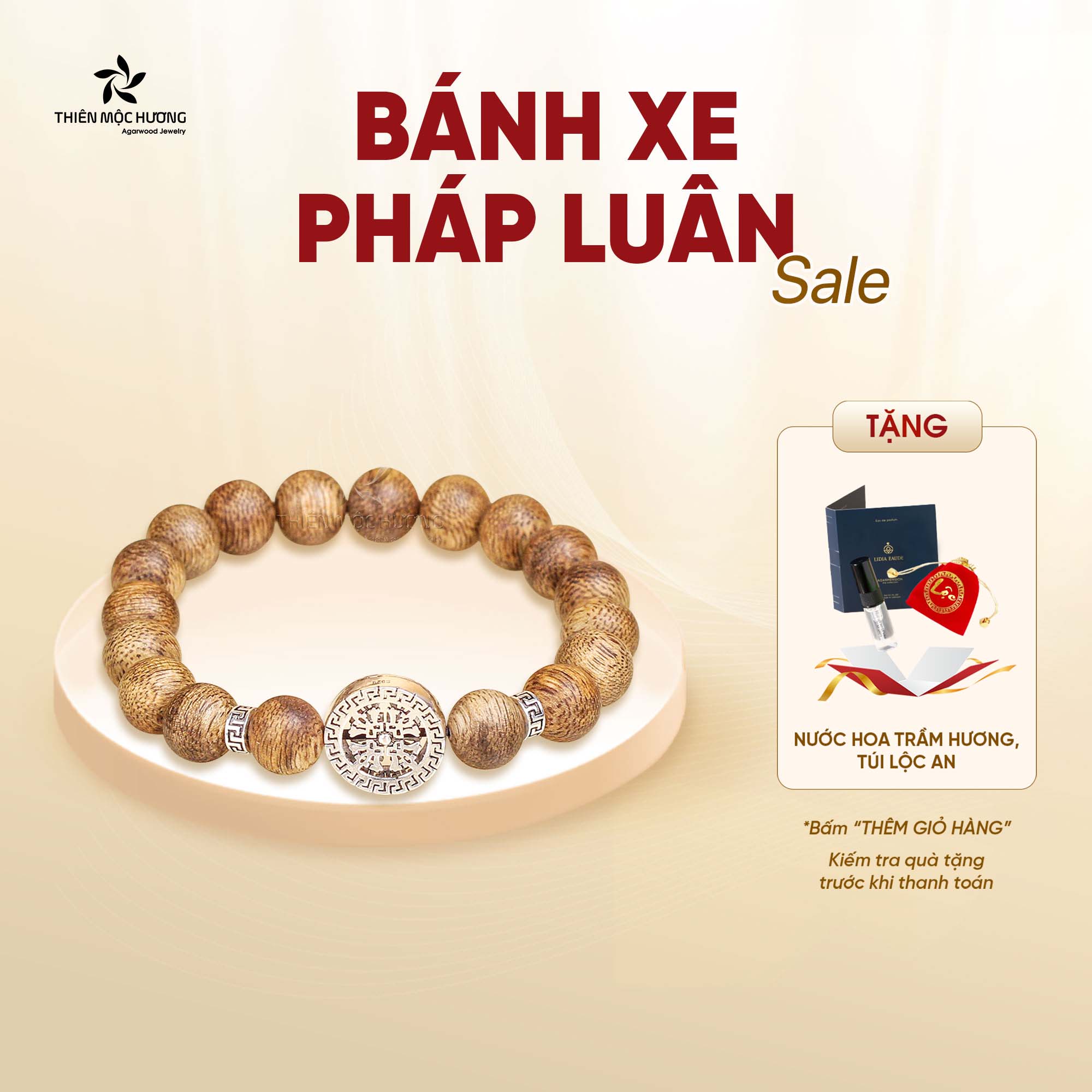 Vòng tay trầm hương tự nhiên, chuỗi hạt Cỏ Bốn Lá Thiên Mộc Hương, trầm tốc Việt Nam - chúc thành công, may mắn