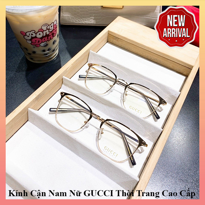 Kính Cận Nam Nữ GUUCI Tròng 0 Độ - Tặng Kèm Hộp Đựng + Khăn Lau - Bảo Hành 1 Đổi 1 Nếu Lỗi NSX