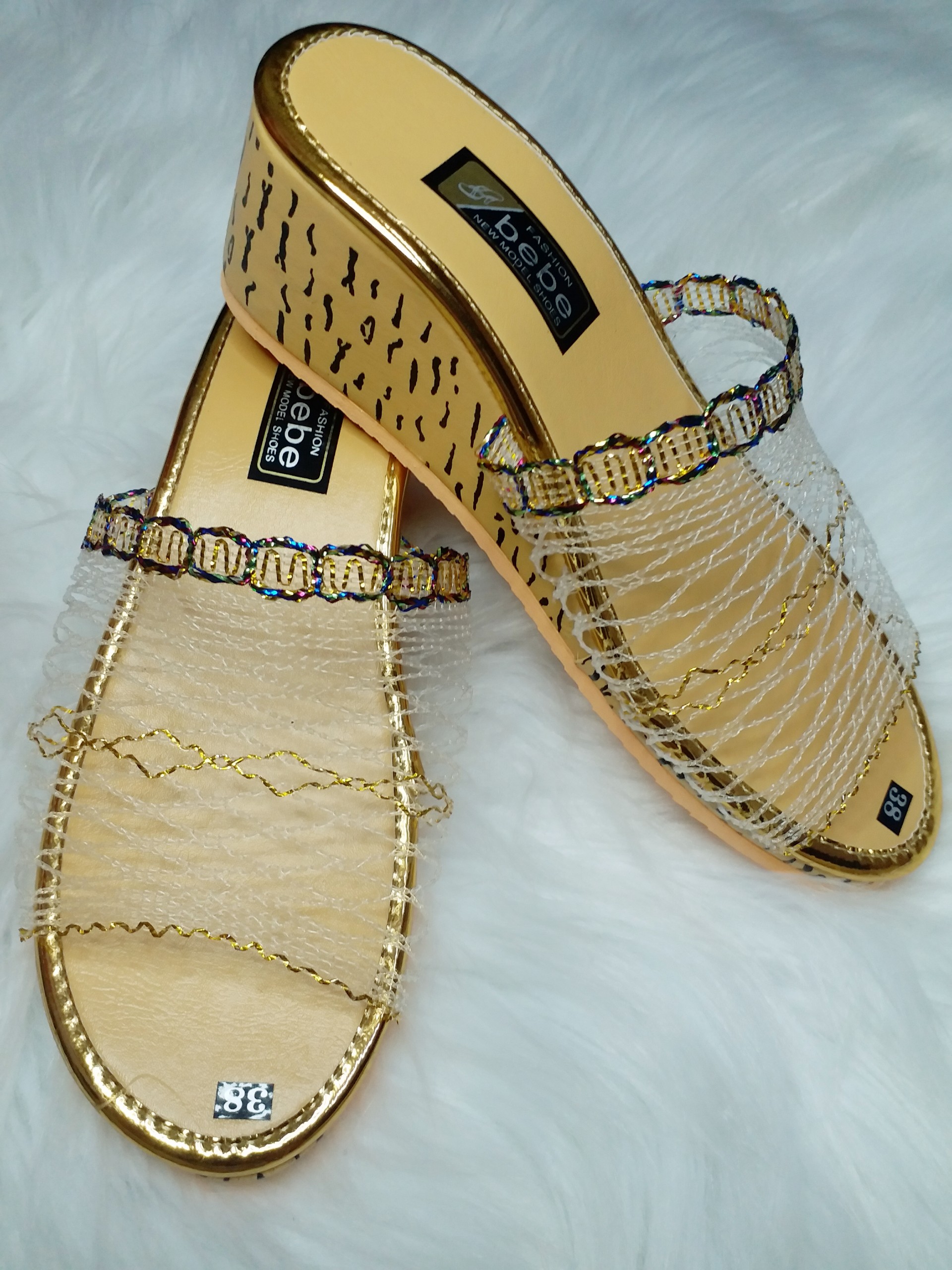 Dép Lưới Xưa Họa Tiết Da Beo cao 1.7P - 3P - 4P - 6P