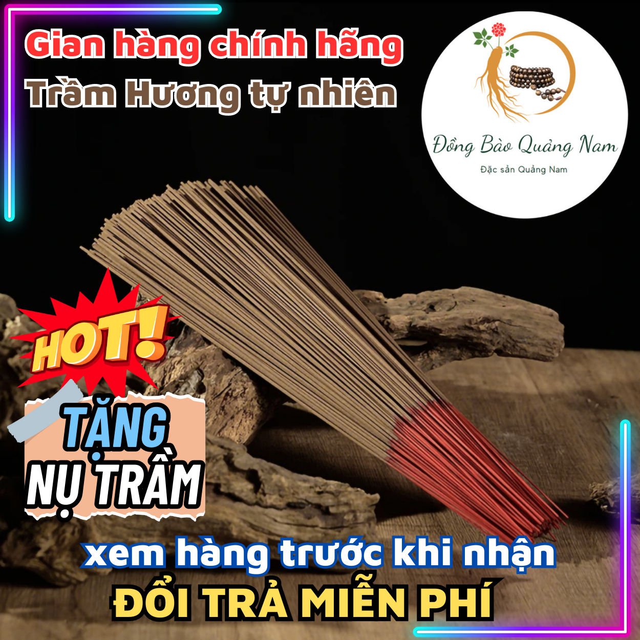 500gr Nhang trầm hương tại làng nghề Đại Lộc, Quảng Nam, dài 40cm, cháy 70 phút, hương trầm Quảng Nam không hóa chất nhang nụ, nụ trầm