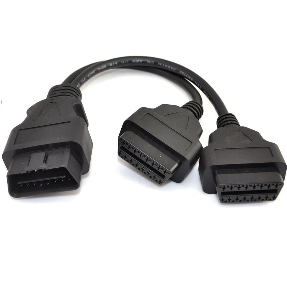 Dây Cáp Chia Cổng OBD 2 Dây Tròn Thẳng Siêu Bền Cho Ô Tô