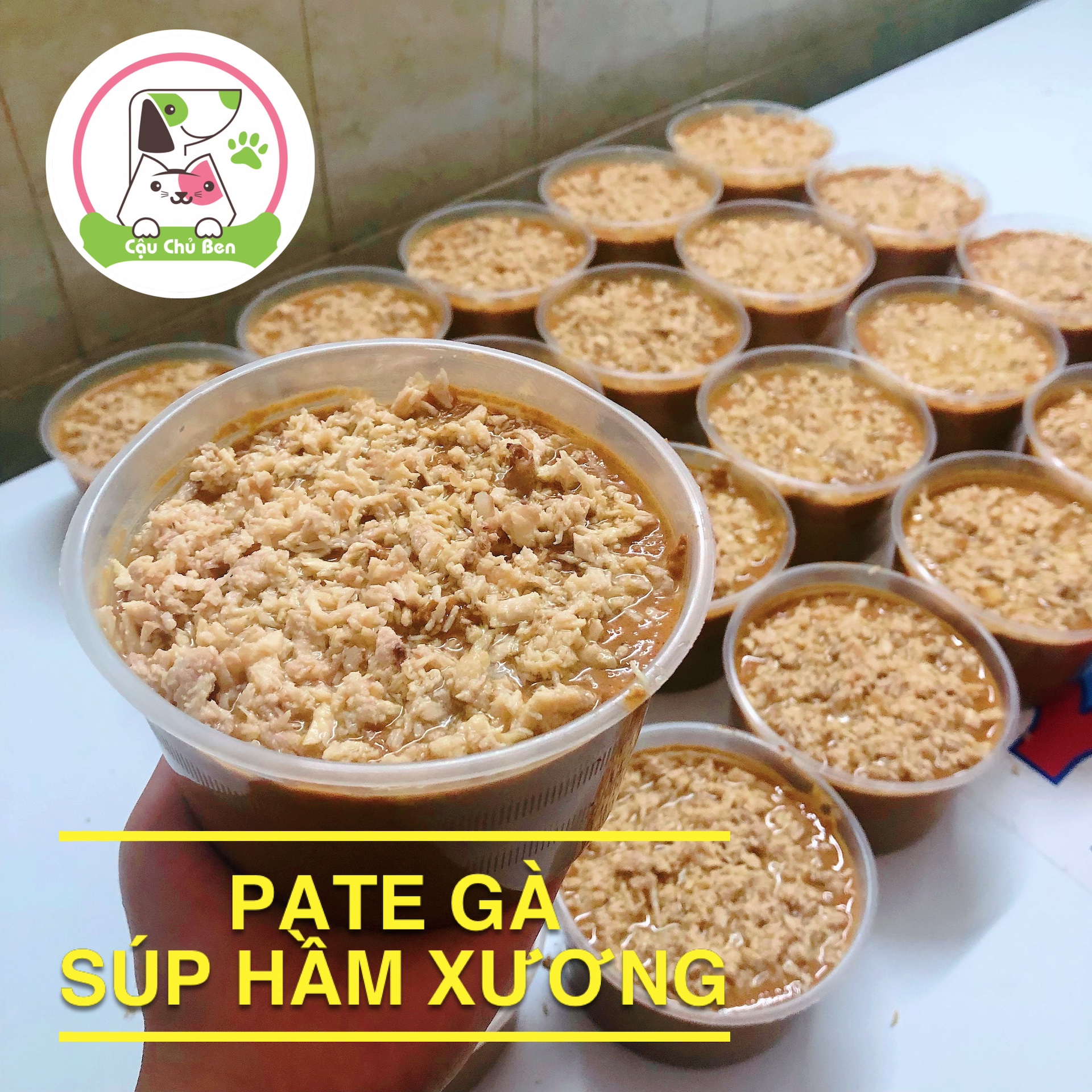 PATE GÀ PHILE XÉ SÚP HẦM XƯƠNG-Bổ Sung Canxi và Đạm Cho Thú Cưng