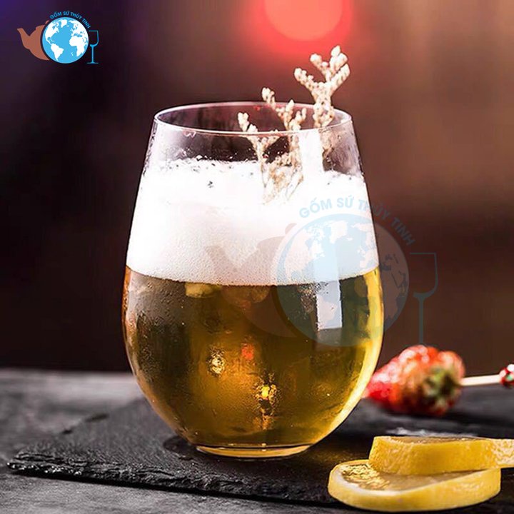 Ly thuỷ tinh uống sinh tố,uống bia thuỷ tinh 500ml, cốc bia cao cấp SJ001-500