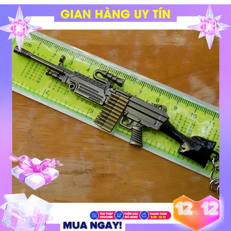 Mô hình game PUBG - M249 chất chơi - dùng làm móc khóa hoặc trưng bày