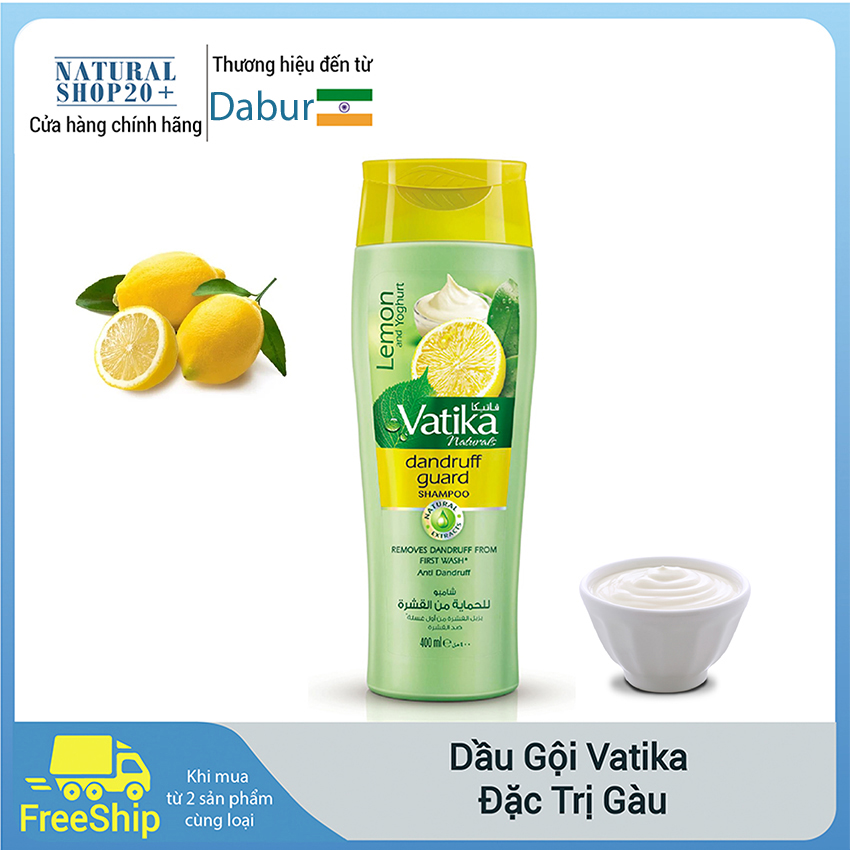 Dầu gội đầu chống gàu Vatika Dubar chiết xuất thiên nhiên, an toàn cho cả mẹ bầu