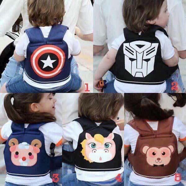 Đai đi xe máy an toàn cho bé Dây đai bằng chất liệu vải dù được thiết kế tiện lợi