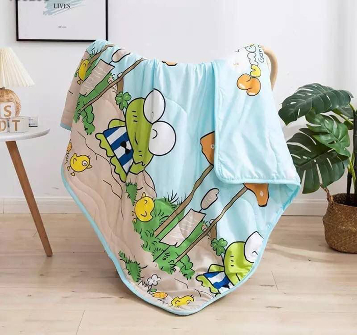 Chăn đũi trẻ em, Chăn đũi cho bé mùa hè thu, chăn trẻ em mỏng mát đắp hè thu êm thoáng KT 110x130cm