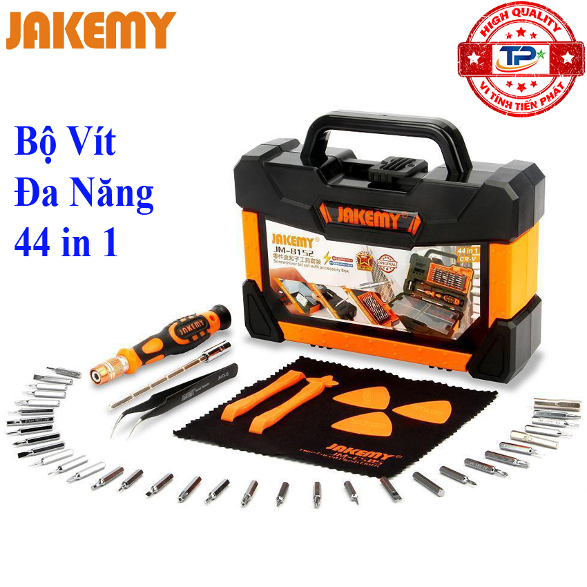 Bộ tua vít đa năng 44 in 1 Jakemy JM-8152 dụng cụ tháo ráp vô cùng tiện lợi