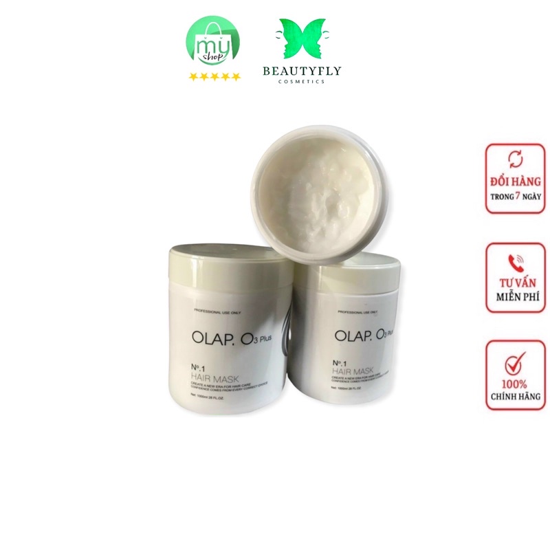 Kem hấp ủ phục hồi tóc Siêu Mềm Mượt Olap.O3 Plus 1000ml cho tóc khô xơ rối hư tổn