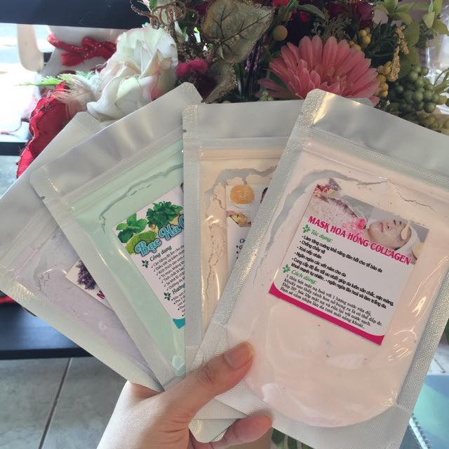 Combo 4 gói Mask dẻo colagen đắp mặt dưỡng da (mờ mụn trắng sáng)