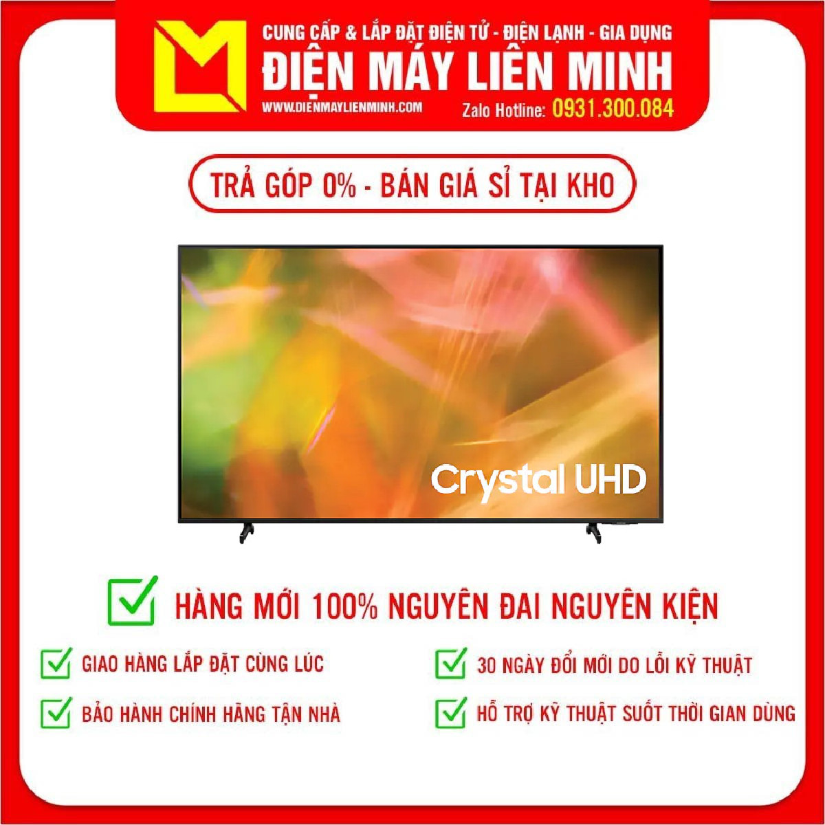 Smart tivi samsung 4k 55 inch ua55au8000 mới 2021 - miễn phí vận chuyển hcm