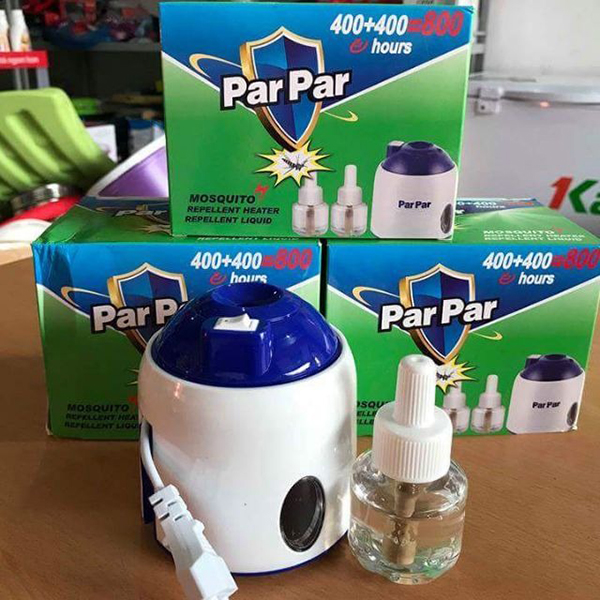 Máy xông tinh dầu đuổi muỗi Parpar kèm 1 lọ tinh dầu