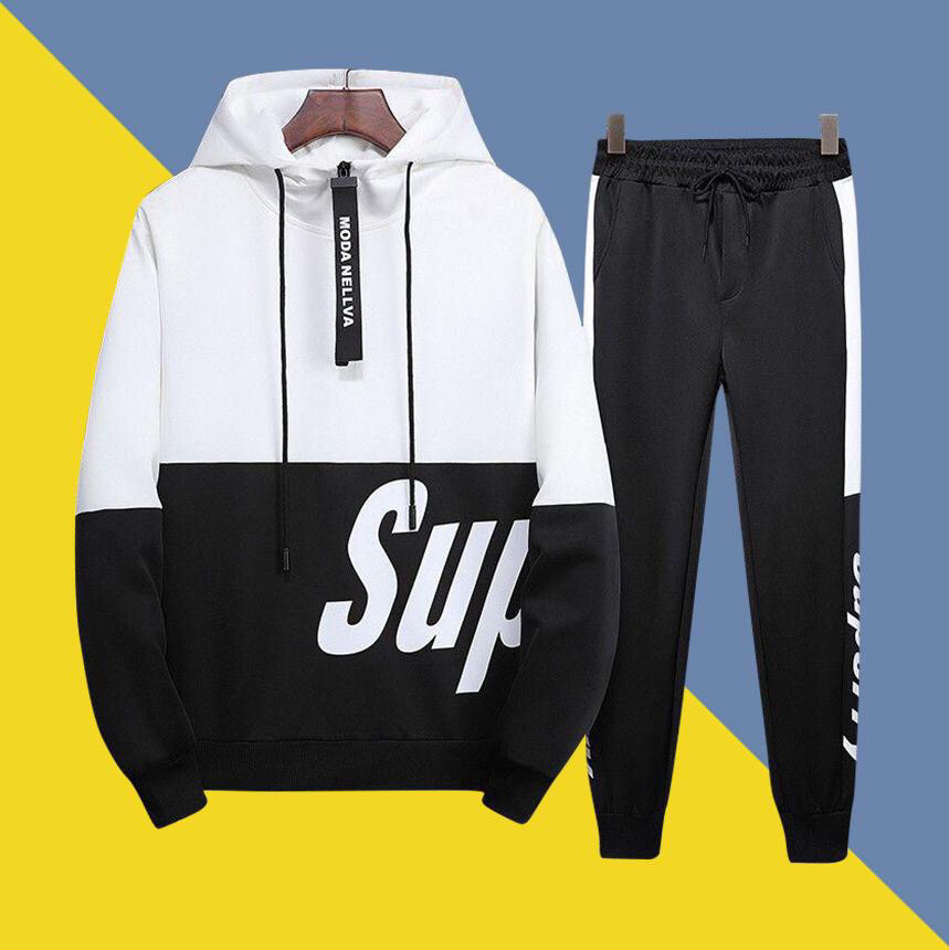 [HCM]Sét Áo Nỉ in Chữ SUP Phối 2 Gam Màu Độc Đáo Kiểu Dáng Thể Thao Năng Động Hot Teen. XG