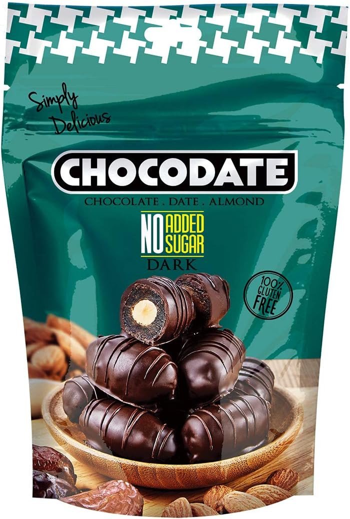 Sôcôla Đắng không thêm đường, bọc chà là, nhân hạnh nhân - Hiệu Chocodate code: 7952